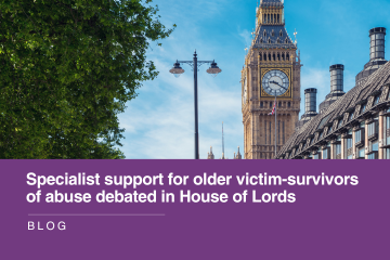 Specialist support for older victim-survivors of abuse debated in the House of Lords
