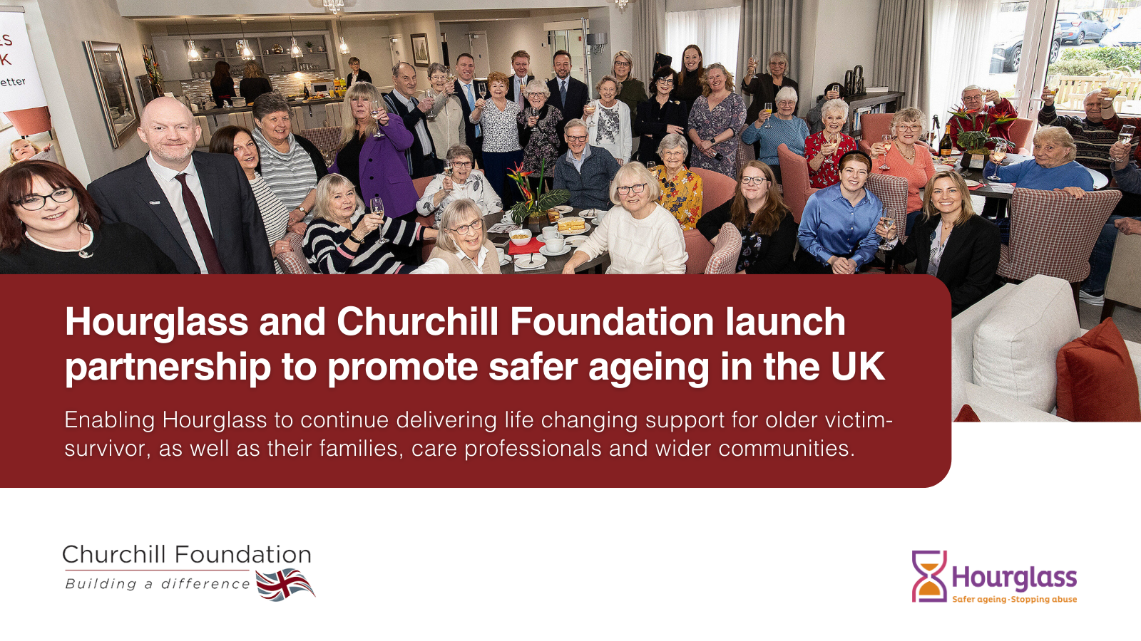 Churchill Foundation partners with Hourglass to promote safer ageing in the UK