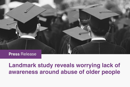 Landmark study reveals worrying lack of awareness around abuse of older people